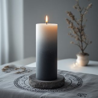 Waxing Crescent Candle – Momentum & Hope